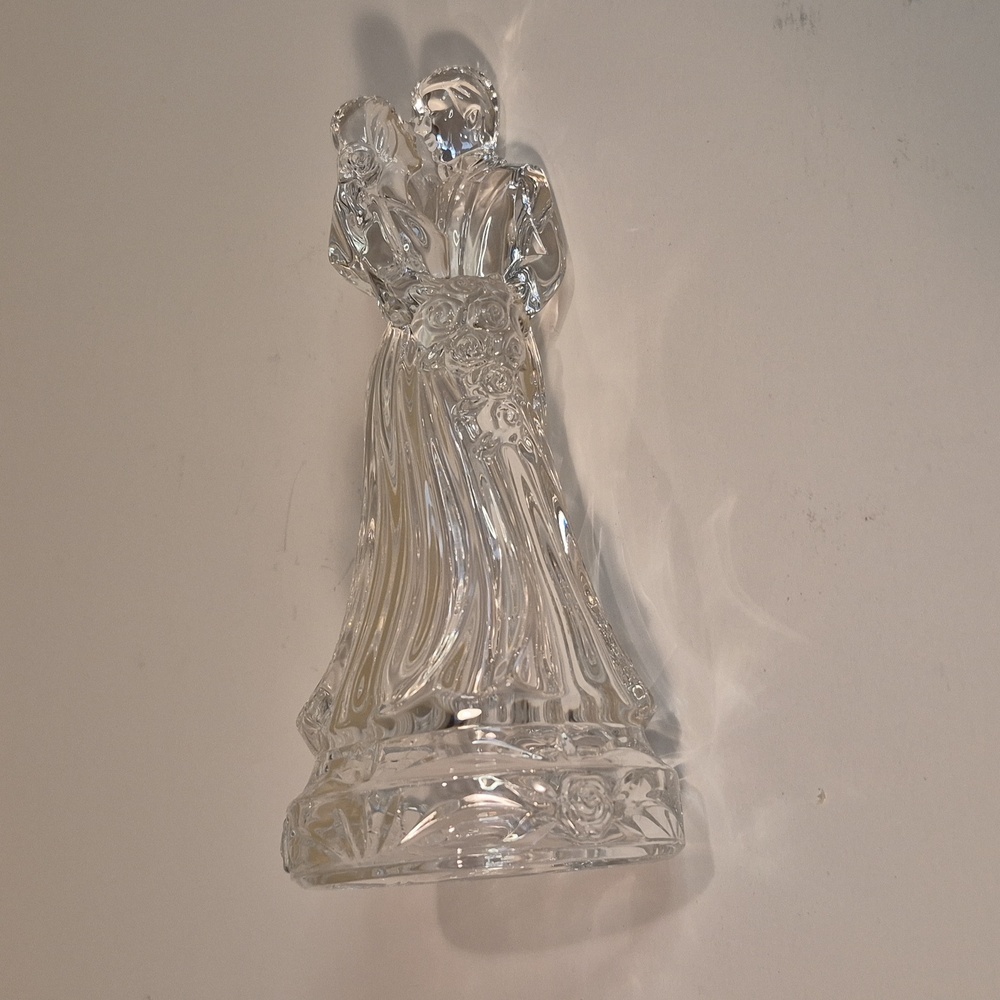 PRINCESS HOUSE 24% Lead Crystal Bride & Groom Wedding Cake Topper Figurine - Picture 8 of 15